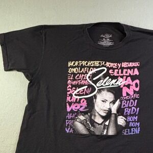 Selena Quintanilla Mens XL Black T-Shirt Amor Prohibido Bidi Bidi Bom Bom